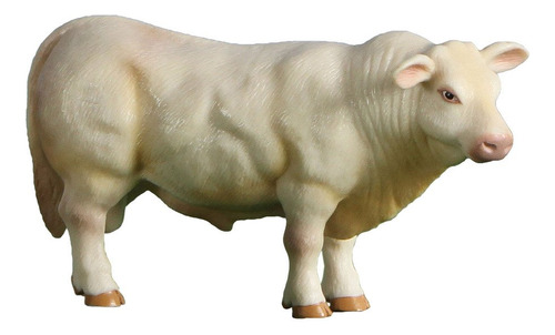 Little Buster Toys Charolais Bull - Toro Realista, Escala 1.