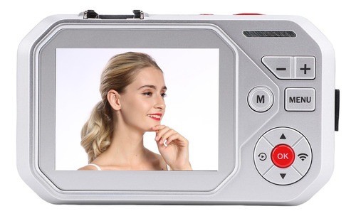 Câmera Digital Hd, Telas Duplas, 48 Mp, Zoom 16x, Foco Autom