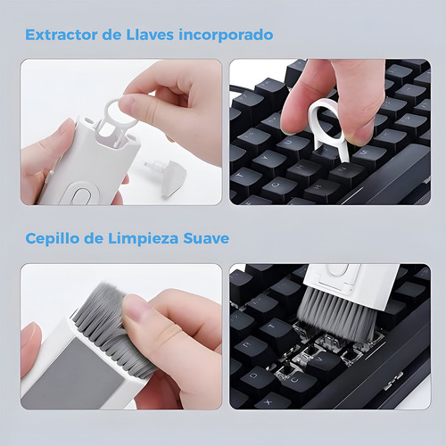 Kit Limpieza Cepillo Compacto - Teclado, Celular, Audifonos