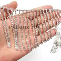 Comprar Galon Cadena De Strass Con Flecos De Strass Moda Deco X 50cm