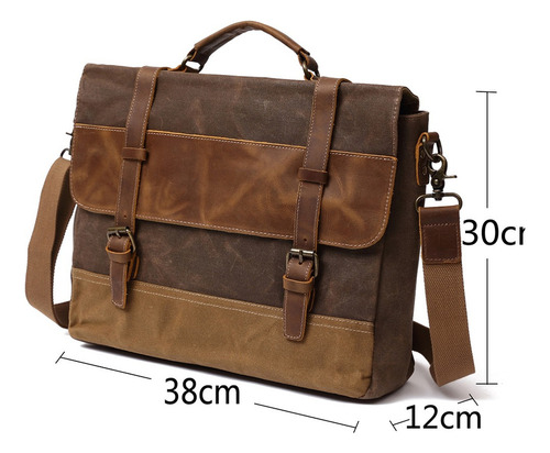 Bolso De Hombro De Cuero Genuino De Los Hombres Bolso De