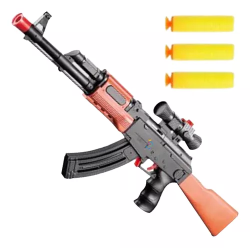 Arma De Brinquedo De Pressão Ak-47 Grande Lança Dardos Natal