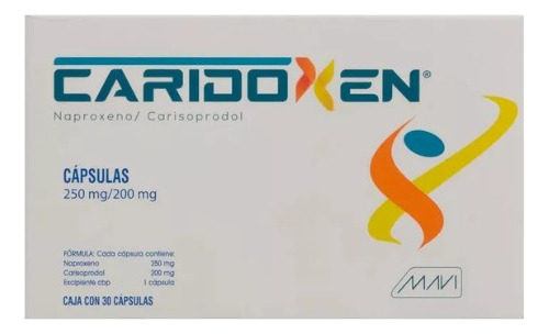 Caridoxen Naproxeno/carisoprodol 250mg/200mg 30 Capsulas