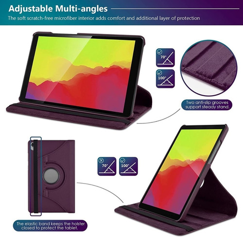 Imagen 9 de 10 de Funda Filp Protector Case De Cuero Lenovo Tab M8 Hd Fhd 8.0