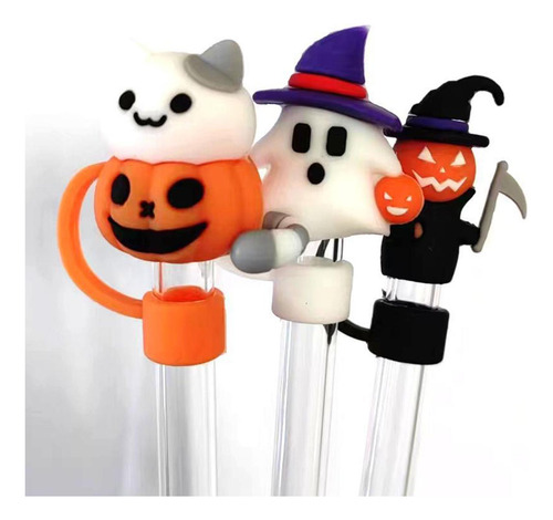Adornos De Paja De Halloween Para Vasos Cubiertas De Paja De
