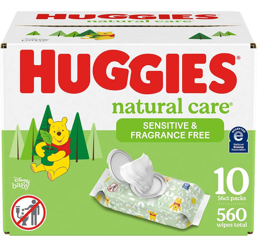 Huggies Natural Care Toallitas Para Bebé 10x56pzs