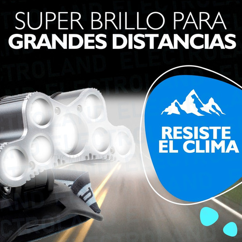 Imagen 7 de 10 de Vincha Linterna Minera Multipropósito 9 Leds Recargable Usb