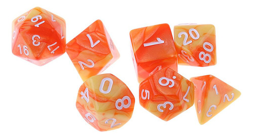 5 Paquete De 5-10 Dados Poliédricos De 7 Uds Para 5 Piezas