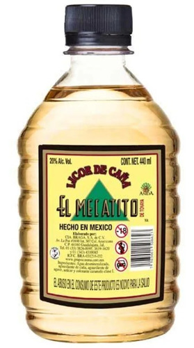 Licor De Caña El Mezcalito De Tonaya 440 Ml