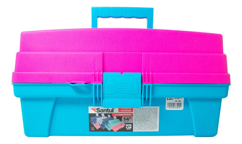 Caja Herramientas Santul Plástica 14 2 Bandejas Color Morada