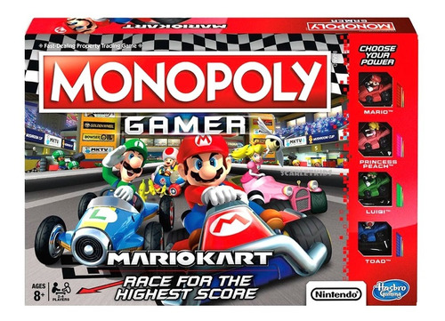 Monopoly Mario Kart Gamer Juego De Mesa Original Hasbro