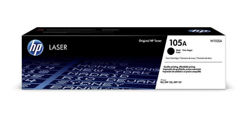 Cartucho de tóner HP Black 105ab W1105ab