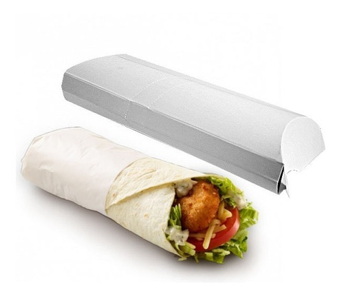 Estuche Envase Porta Wrap 20x7x3cm Blanco 100un