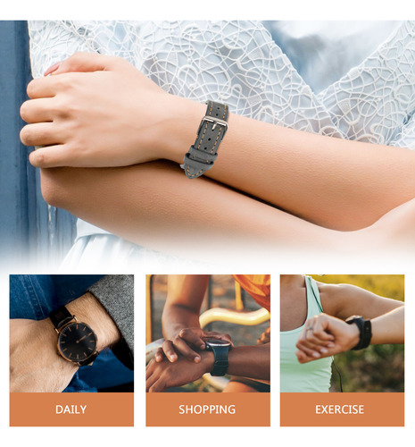 Correa De Reloj: Correa De Gamuza Suave Grace