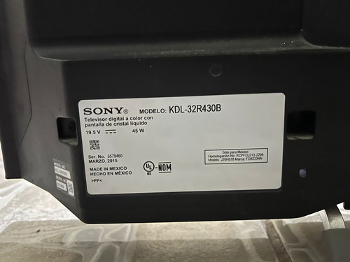 Pantalla Sony Kdl-32r430b Panel Estrellado Para Piezas
