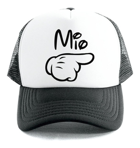 Gorra Trucker Mia/mio Mano Mickey Personalizado- Con Tu Logo