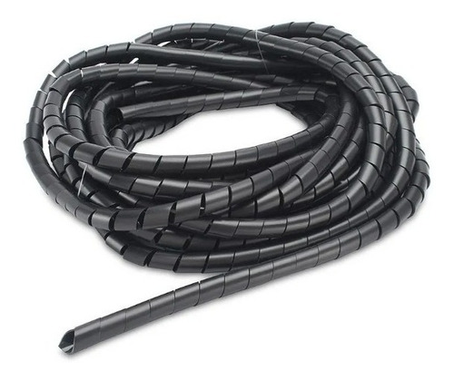 Cinta Funda Cables Helicoidal 15 Mm X 10 Mts Negro