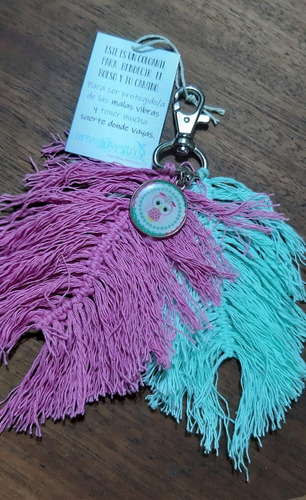 Imagen 3 de 3 de Llavero Y/o Protector Identificador Bolso Virgen Lechuza