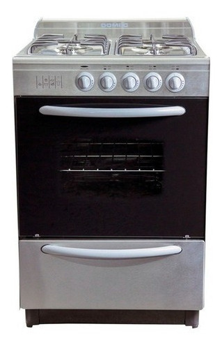 Cocina Multigas Domec Cxupv 56cm 4 Hornallas Acero Inox 