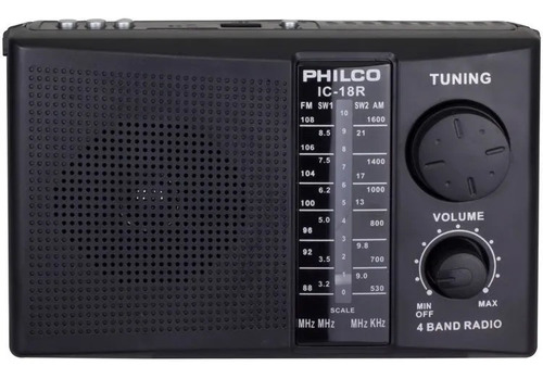Radio Portátil Philco Ic-x60 220v 4 Bandas Am-fm-sw1-sw2 
