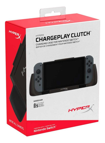 Carregador portátil Hyperx Chargeplay Clutch Nintendo Switch