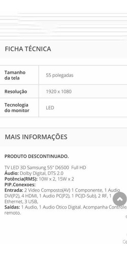 Tv Led Samsung Full Hd 55 Série 6 Smart Hub