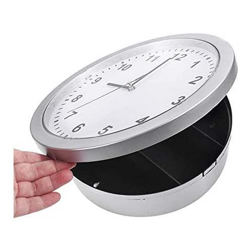 Reloj De Pared Secreto Oculto Caja De Contenedor Seguro Para