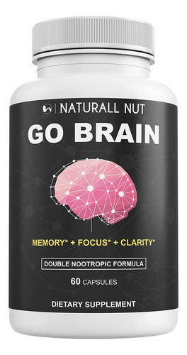 Naturall Nut Go Brain Vitamins, Pastillas De Memoria Para Su
