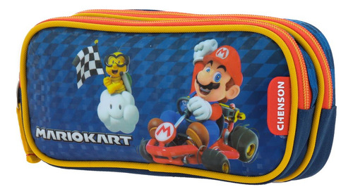 Lapicera Chenson Mario Bros Gokar Doble Cierre