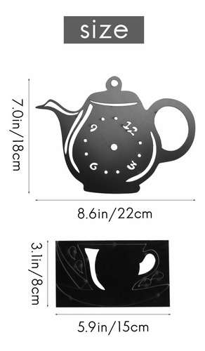 Nuevo Reloj De Pared Decorativo 3d For Tazas De Café, De