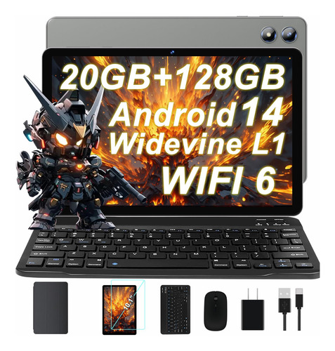 Tablet Juedur 2025 Android 14 10.1 Pulgadas, 20 Gb De Ram, 1