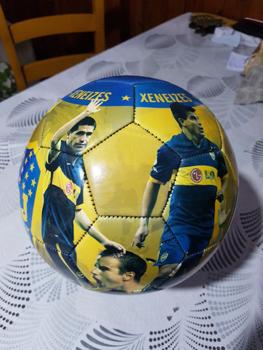 Pelota Dribbling Boca Juniors Número 5 Exelente Condiciones Azul (Usado)