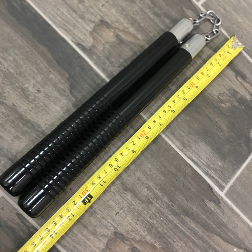 Imagen 7 de 8 de Nunchakus Chacos Cadena Con Rodillo Artes Marciales 1001 V2