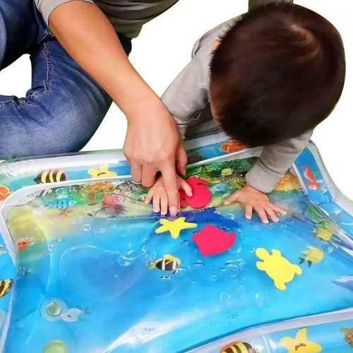Alfombra Agua Juego Antigolpes Para Bebe Gimnasio Didáctico