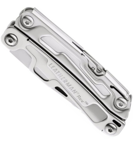 Imagen 2 de 10 de Pinza Multiuso Leatherman Rev 14 Usos Cortaplumas Acero Inox