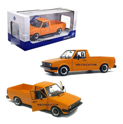 Volkswagen Caddy Pickup 1982 Mk1 Vw Solido 1/18 Naranja