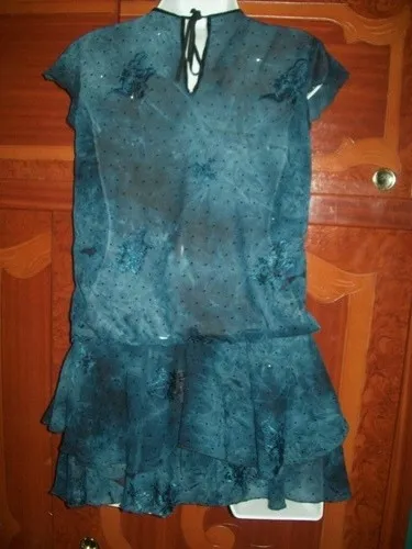 Vestido De Niña Talla 10 (Usado)