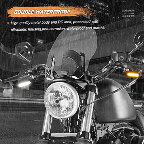 Un Par De Moto Conversión Led Luces De Marcha Intermitentes