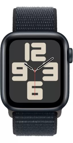 Apple Watch SE GPS + Celular (2da Gen) • Caja de aluminio color medianoche de 40 mm • Correa loop deportiva color medianoche - Distribuidor autorizado