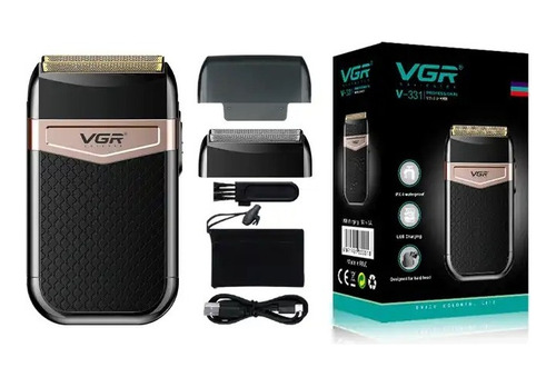 Máquina Shaver Barbeador Elétrico Vgr V-331 Profissional 