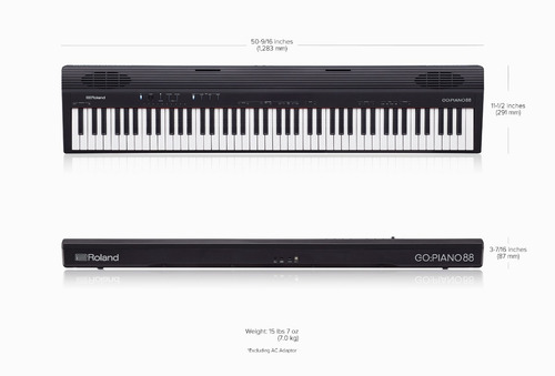 Piano Digital Roland Go-88 Teclas, Ligero Portátil