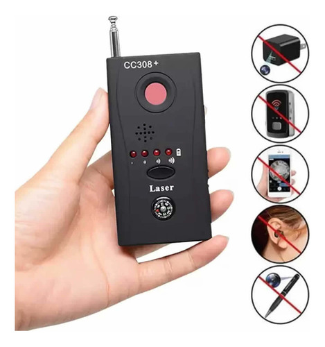 Detector Localizador De Cameras Escutas Grampos Oculto Hotel