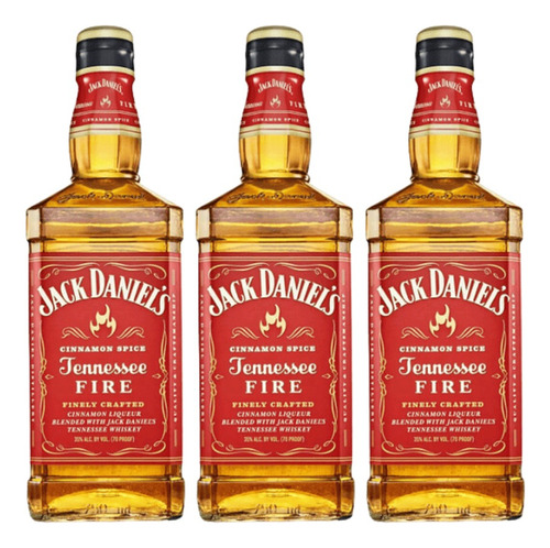 Whiskey Jack Daniel's Fire 750 Ml Pack 3