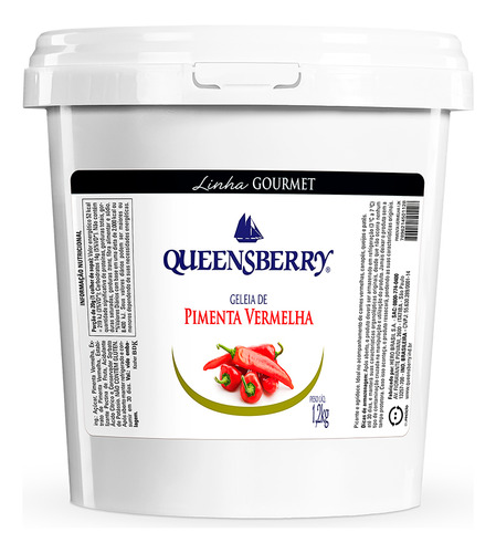 Queensberry geleia fina gourmet sabor pimenta vermelha 1,2kg