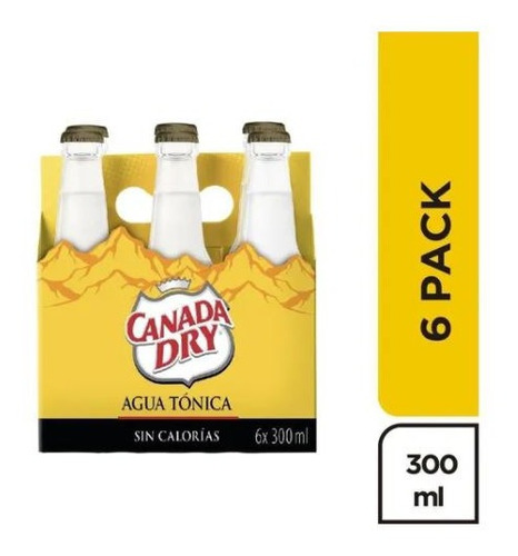 Agua Tonica Canada Dry Sixpack - mL a $8