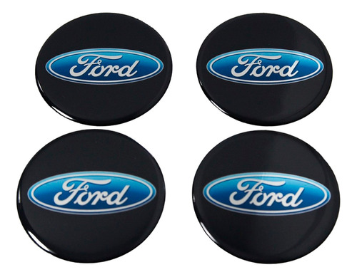 Adesivos Emblema Centro De Roda Compatível Ford 68mm Cl9