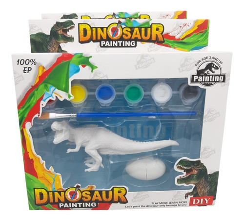 Dinosaurios Para Pintar A Tu Gusto 15cm Aprox