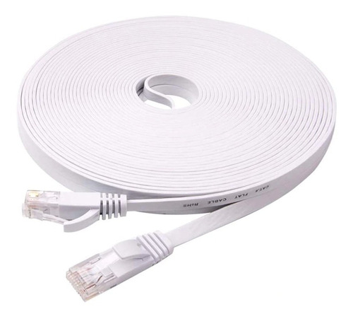 Cable De Red Cat7 Rj45 Ethernet Patch Cord Blanco 1.5mt