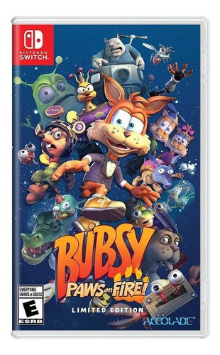 Bubsy Paws On Fire Limited Edition Switch Mídia Física
