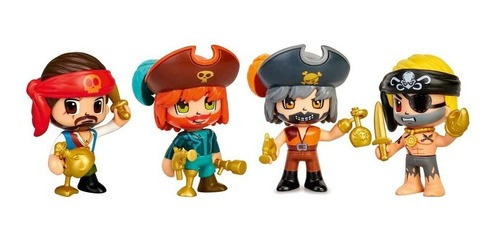 Imagen 3 de 6 de Pinypon Accion Muñeco Piratas Con Accesorios 10 Cm